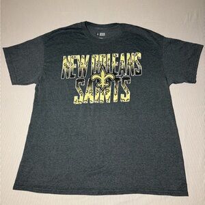 Team Apparel New Orleans Saints Gray Tee